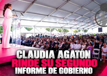 La alcaldesa de Ensenada Claudia Agatón cerró su Segundo Informe con una señal política.