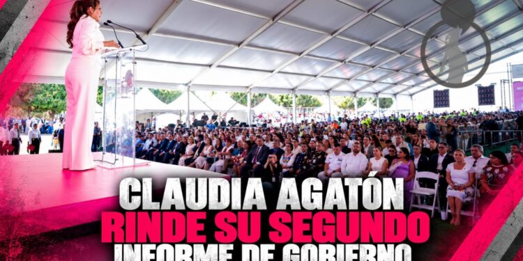 La alcaldesa de Ensenada Claudia Agatón cerró su Segundo Informe con una señal política.