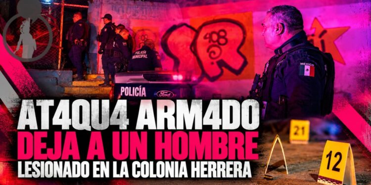 Ataque armado deja a un hombre lesionado en la colonia Herrera