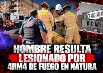 Hombre resulta lesionado por arma de fuego en Natura