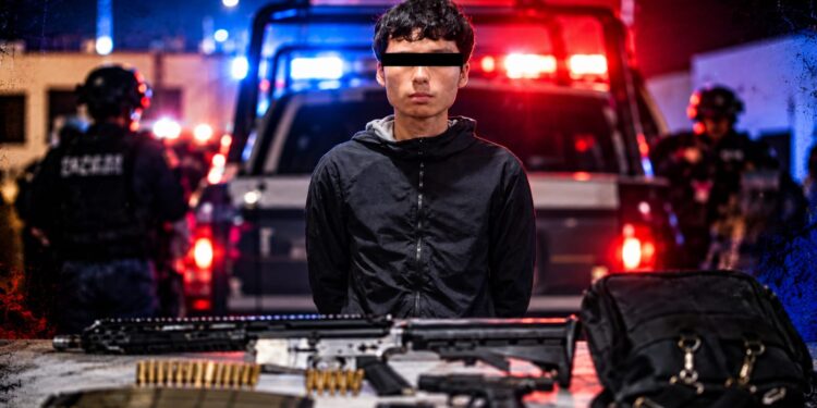 Municipales de Tijuana detienen a joven de 14 años con armas de alto poder tras un ataque armado