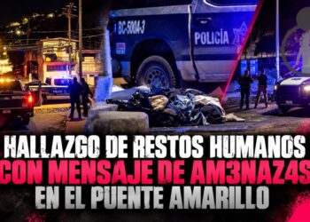 Hallazgo de restos humanos con mensaje de amenazas en el puente Amarillo