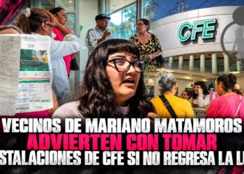Vecinos de Mariano Matamoros advierten con tomar instalaciones de CFE si no regresa la luz