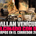 Hallan vehículo calcinado con dos cuerpos en el Corredor 2000