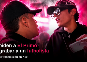 Le piden a El Primo no grabar a un futbolista durante transmisión en Kick