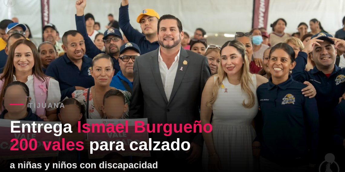 Entrega Ismael Burgueño 200 vales para calzado a niñas y niños con discapacidad