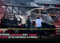 Mujer muere calcinada tras choque e incendio en la carretera Escénica