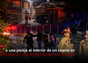 Balean a una pareja al interior de un cuarto en una invasión de la colonia Florido 3ra. Sección