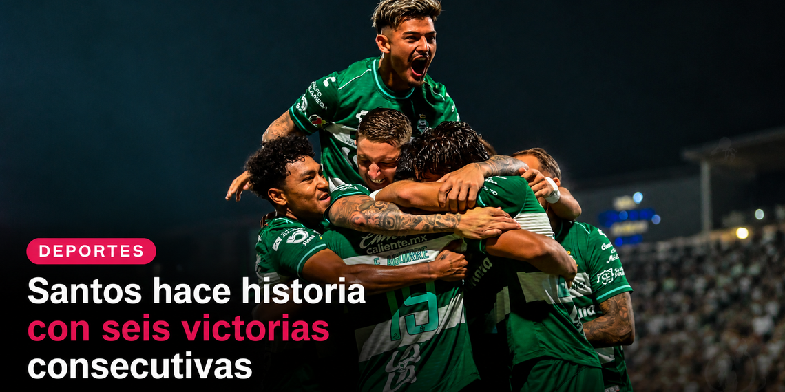 Santos hace historia con seis victorias consecutivas