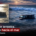 Corriente arrastra vehículo hacia el mar en Playas de Tijuana