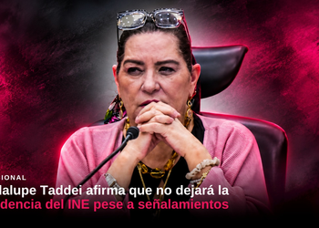 Guadalupe Taddei afirma que no dejará la presidencia del INE pese a señalamientos