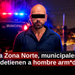 En plena Zona Centro, municipales de Tijuana detienen a hombre armado