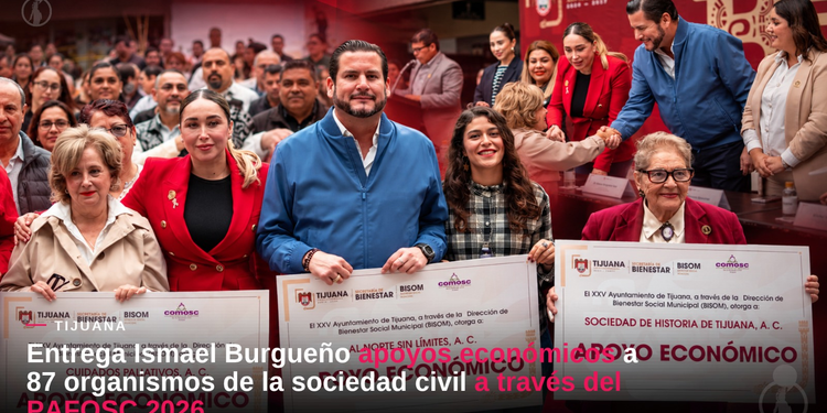 Entrega Ismael Burgueño apoyos económicos a 87 organismos de la sociedad civil a través del PAFOSC 2026