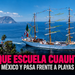 El Buque Escuela Cuauhtémoc regresa a México y pasa frente a Playas de Tijuana