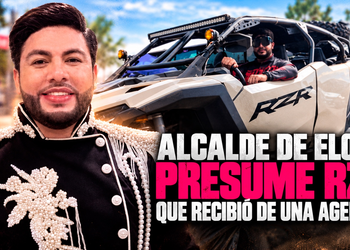 Alcalde de Elota presume RZR que recibió de una agencia