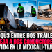Choque entre dos tráileres deja a dos conductores sin vida en la Mexicali-Tijuana