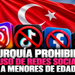 Turquía prohibirá el uso de redes sociales a menores de edad