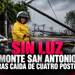 Sin luz Monte San Antonio tras caída de cuatro postes