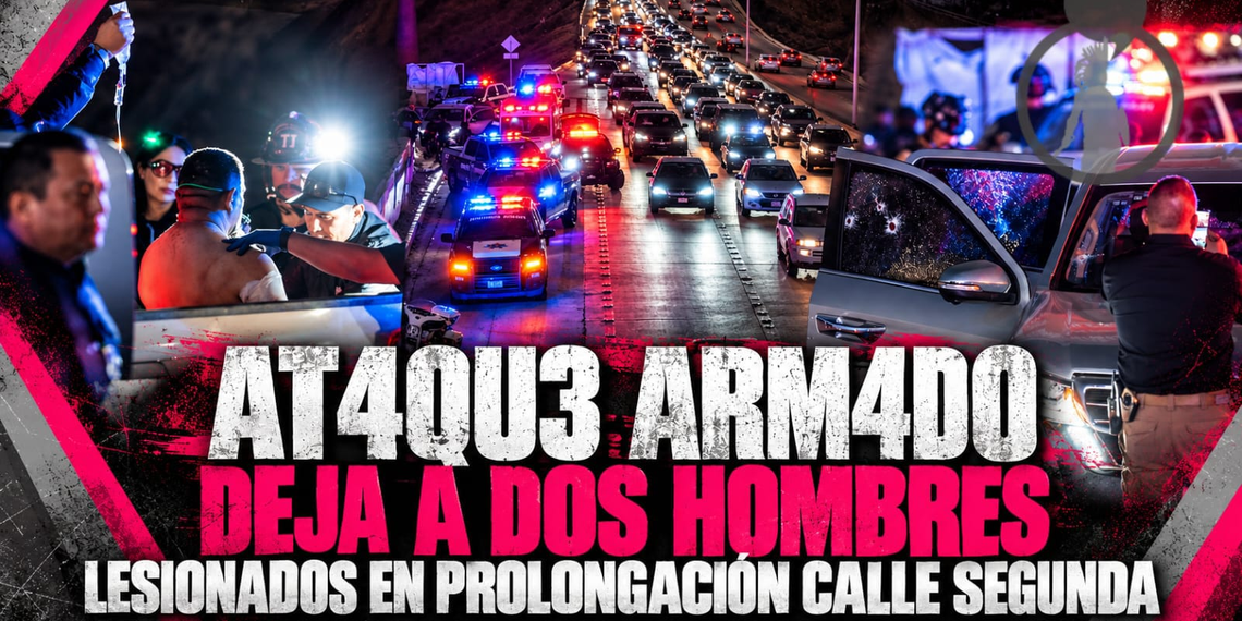 Ataque armado deja a dos hombres lesionados en prolongación calle segunda
