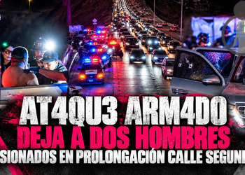 Ataque armado deja a dos hombres lesionados en prolongación calle segunda
