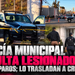 Policía Municipal resulta lesionado por disparos; lo trasladan a Cruz Roja