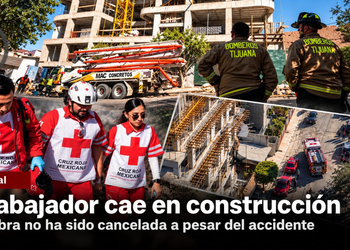 Trabajador cae en construcción de la Cacho; la obra no ha sido cancelada a pesar del accidente