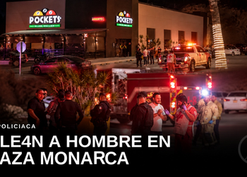 Balean a hombre en el estacionamiento de Plaza Monarca; se refugia en bar Pockets