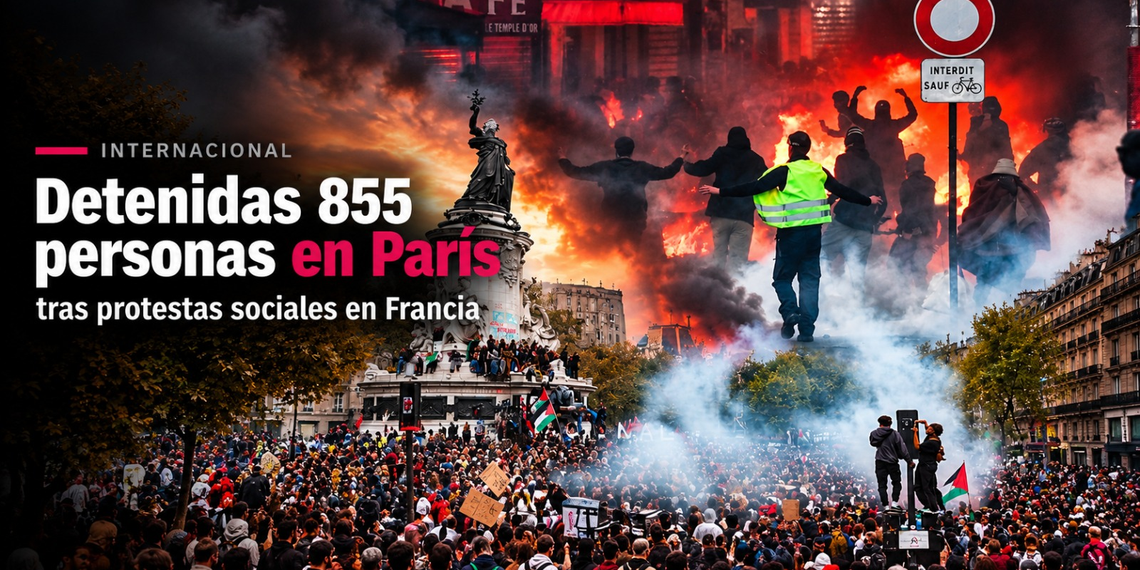 PARÍS VUELVE A VIVIR UNA JORNADA DE TENSIÓN POR PROTESTAS Y DISTURBIOS