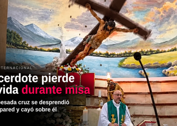 Sacerdote pierde la vida durante misa tras caerle una cruz en Ecuador