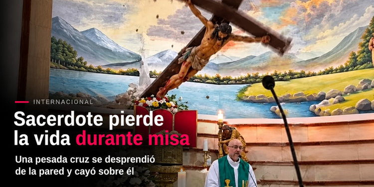 Sacerdote pierde la vida durante misa tras caerle una cruz en Ecuador